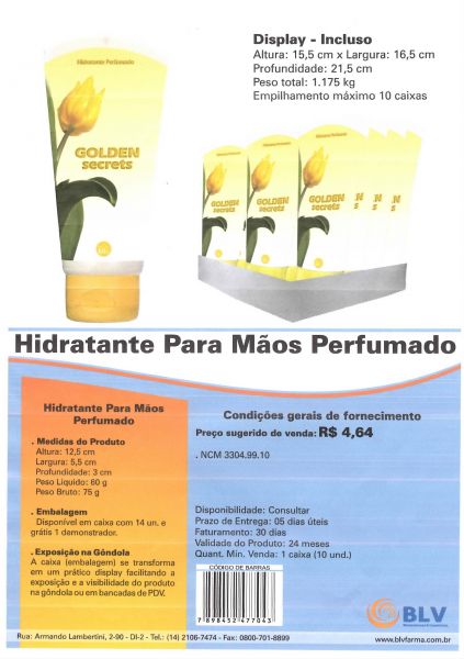 Hidratante para mãos perfumado