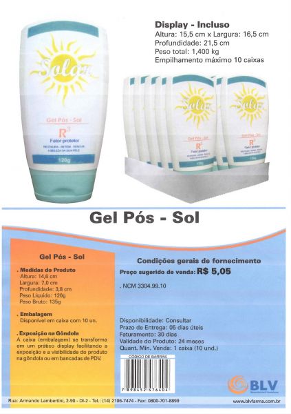 Gel pós-sol